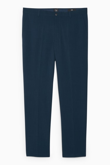 Hombre - Pantalón de vestir - slim fit - Flex - LYCRA® - azul oscuro