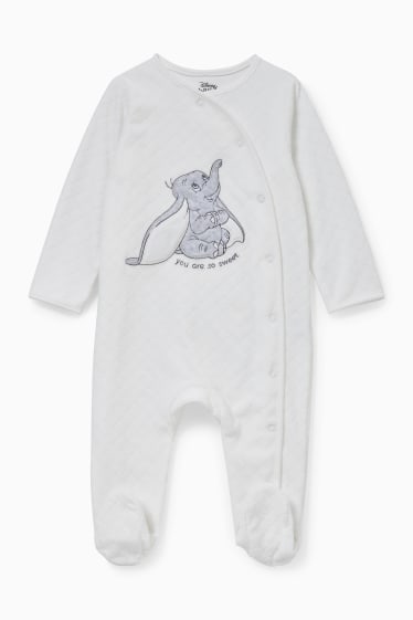 Unisex - Dumbo - Baby-Schlafanzug - weiß