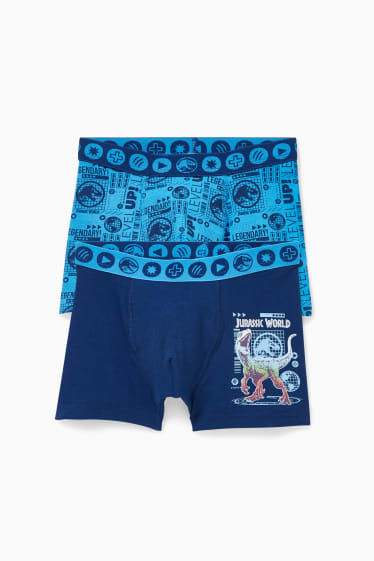 Bambini - Confezione da 2 - Jurassic World - boxer - azzurro