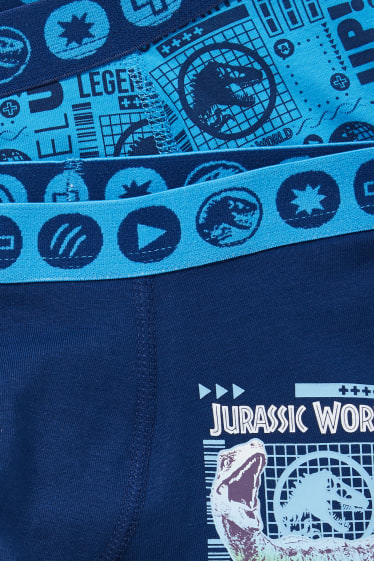 Bambini - Confezione da 2 - Jurassic World - boxer - azzurro