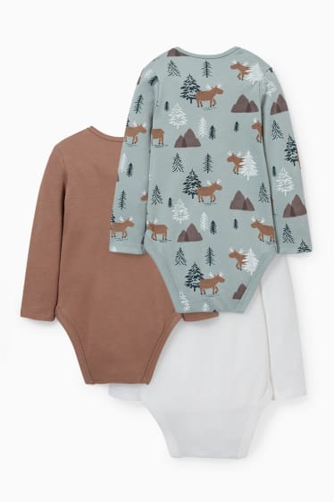 Bébés garçons - Lot de 3 - body pour bébé - blanc