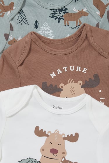 Bébés garçons - Lot de 3 - body pour bébé - blanc