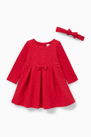 Babys - Baby-outfit - 2-delig - rood