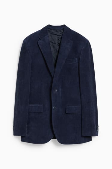 Hommes - Veste de costume - regular fit - matière texturée - bleu foncé