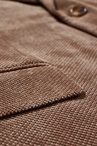 Hommes - Veste de costume - regular fit - matière texturée - beige