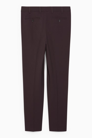 Men - Mix-and-match trousers - regular fit - flex - LYCRA®  - bordeaux