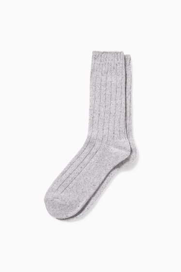 Herren - Socken - LYCRA® - grau-melange