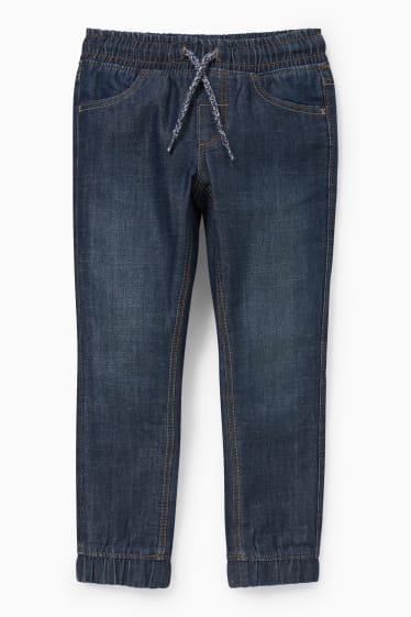 Niños: niños - Slim jeans - vaqueros térmicos - vaqueros - azul oscuro