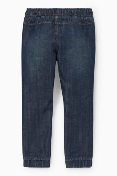 Kinderen - Slim jeans - thermojeans - jeansdonkerblauw