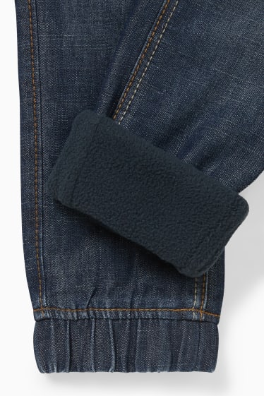 Niños: niños - Slim jeans - vaqueros térmicos - vaqueros - azul oscuro