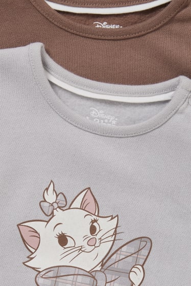 Babys - Multipack 2er - Aristocats - Baby-Sweatshirt - grau / braun