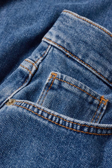 Damen - Loose Fit Jeans - High Waist - Wide Leg - jeansblau