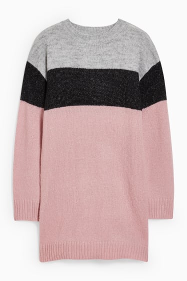 Enfants filles - Robe en maille - rose