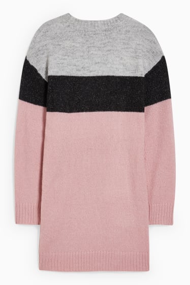 Enfants filles - Robe en maille - rose