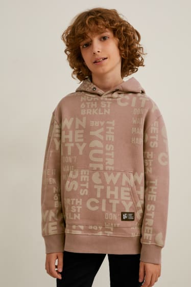 Kinderen: jongens - Hoodie - bruin