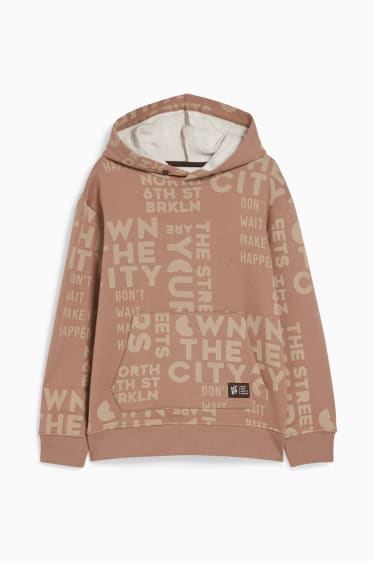 Kinderen: jongens - Hoodie - bruin