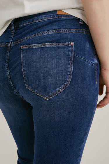 Dames - Skinny jeans - mid waist - LYCRA® - jeansdonkerblauw