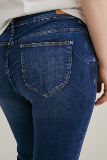Damen - Skinny Jeans - Mid Waist - LYCRA® - dunkeljeansblau