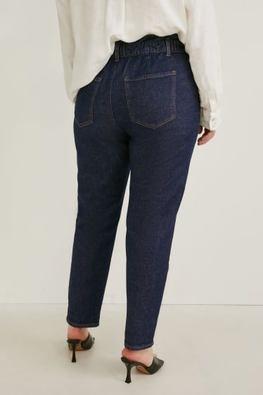 Femmes - Tapered jean - high waist - LYCRA® - jean bleu