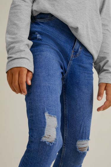 Kinderen: meisjes - Skinny jeans - jeansblauw