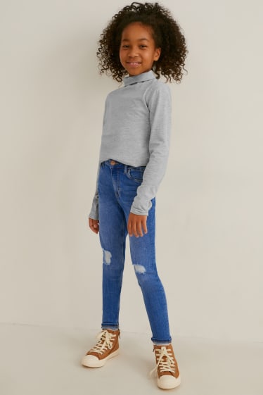 Kinderen - Skinny jeans - jeansblauw