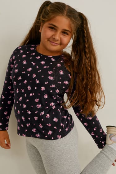 Bambini - Taglie forti - confezione da 5 - maglia a maniche lunghe - nero