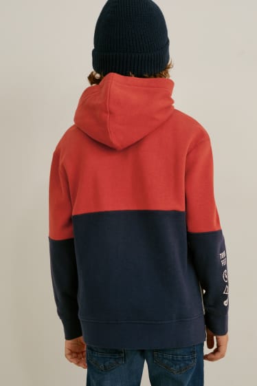 Kinderen: jongens - Hoodie - donkerrood