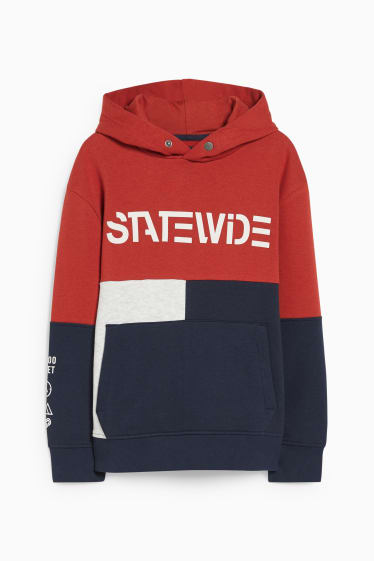 Kinderen: jongens - Hoodie - donkerrood