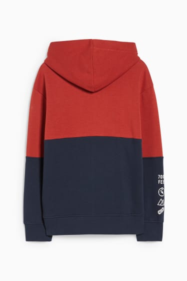 Kinderen: jongens - Hoodie - donkerrood
