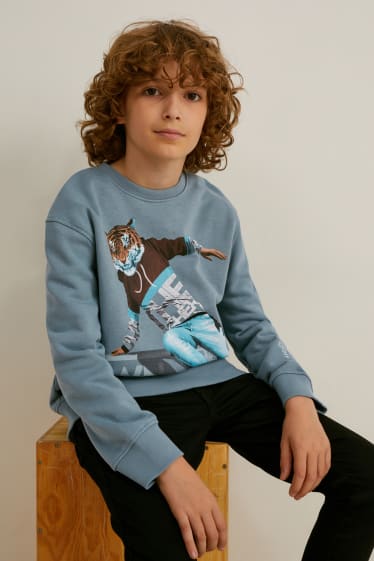 Kinderen - Sweatshirt - turquoise