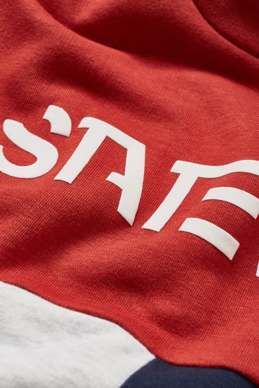 Kinderen: jongens - Hoodie - donkerrood