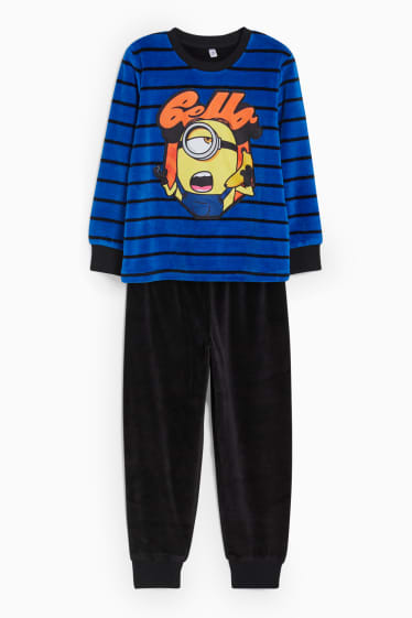 Enfants - Minions - pyjama - 2 pièces - bleu foncé