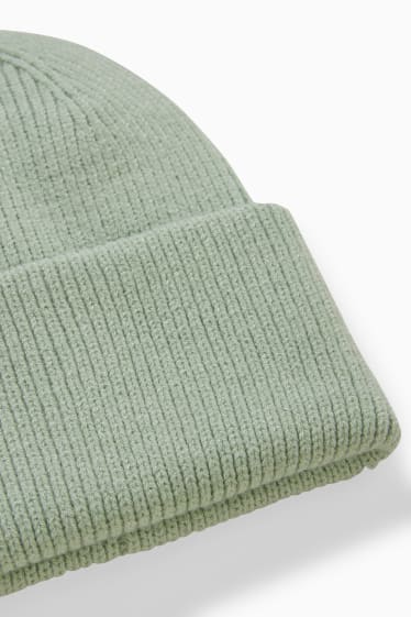 Femei - CLOCKHOUSE - căciulă tricotată  - verde mentă