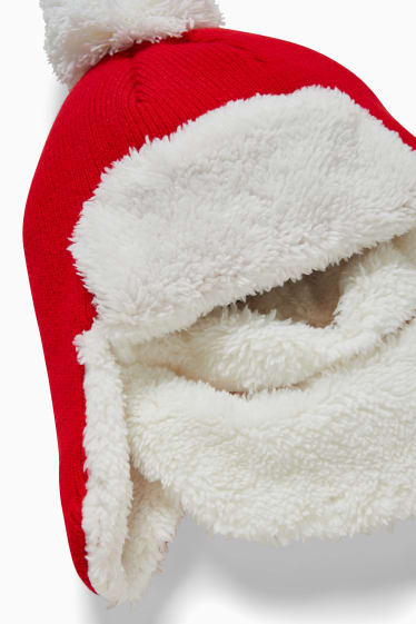 Mężczyźni - CLOCKHOUSE - świąteczna czapka - czerwony