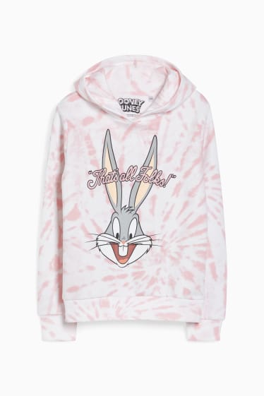Children - Looney Tunes - hoodie - white / rose
