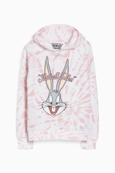 Nena - Looney Tunes - dessuadora amb caputxa - blanc/rosa