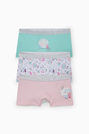 Kinderen - Set van 3 - boxershorts - roze