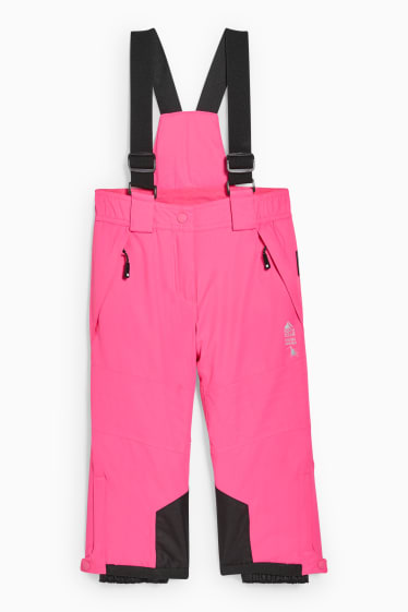 Children Girls - Ski pants - neon pink