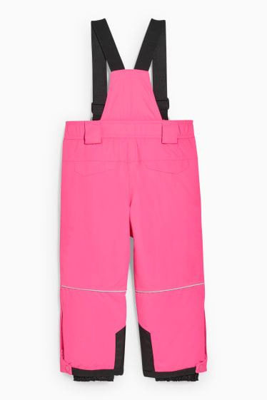 Dětské - Lyžařské kalhoty - neonově růžová
