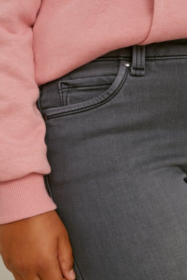Niños - Talla grande - pack de 2 - skinny jeans - vaqueros térmicos - gris