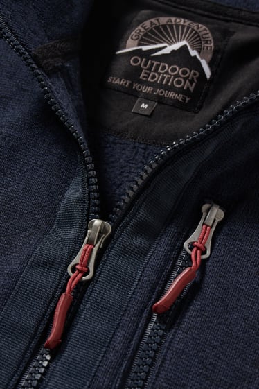 Men - Cardigan - dark blue
