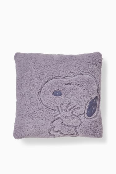 Donna - Cuscino effetto peluche - 40 x 40 cm - Peanuts - viola