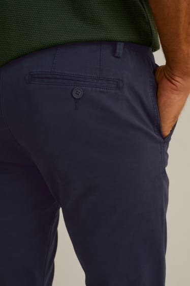 Hommes - Chino - coupe slim  - LYCRA® - bleu foncé