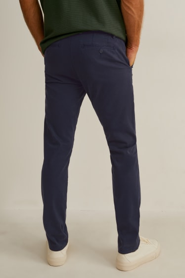 Uomo - Pantaloni chino - slim fit  - Flex - LYCRA® - blu scuro