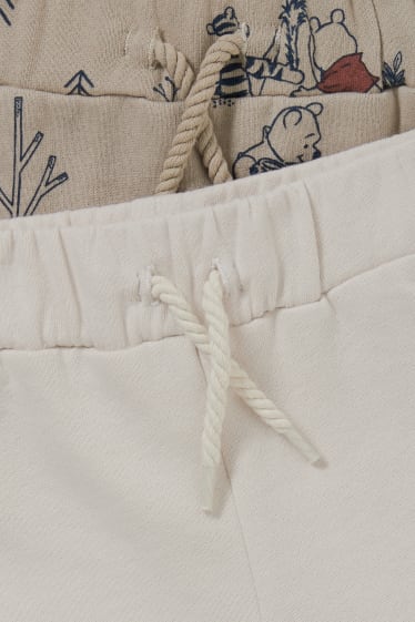 Bébés garçons - Lot de 2 - Winnie l’ourson - pantalons de jogging pour bébé - beige chiné