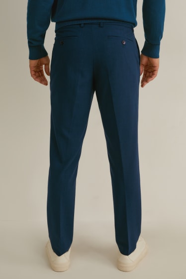 Mężczyźni - Spodnie modułowe - slim fit - Flex - LYCRA® - ciemnoniebieski