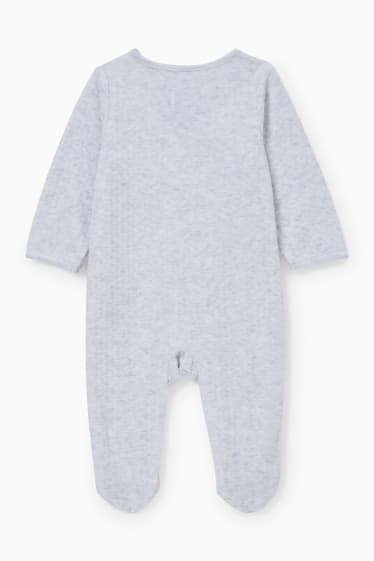 Babies - Baby Christmas sleepsuit - light gray-melange