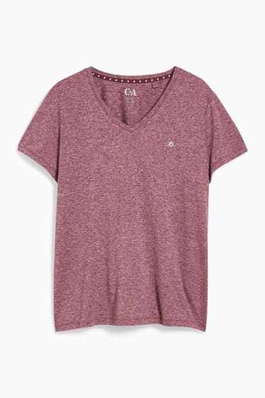 Damen - Funktions-Shirt - Fitness - bordeaux