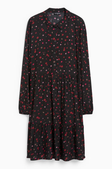 Femmes - CLOCKHOUSE - robe - à fleurs - noir