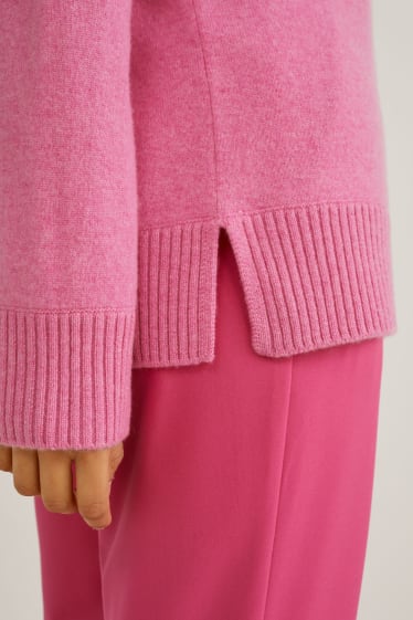 Women - Cashmere jumper - pink